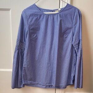 Allison Joy Blue Pinstripe Blouse